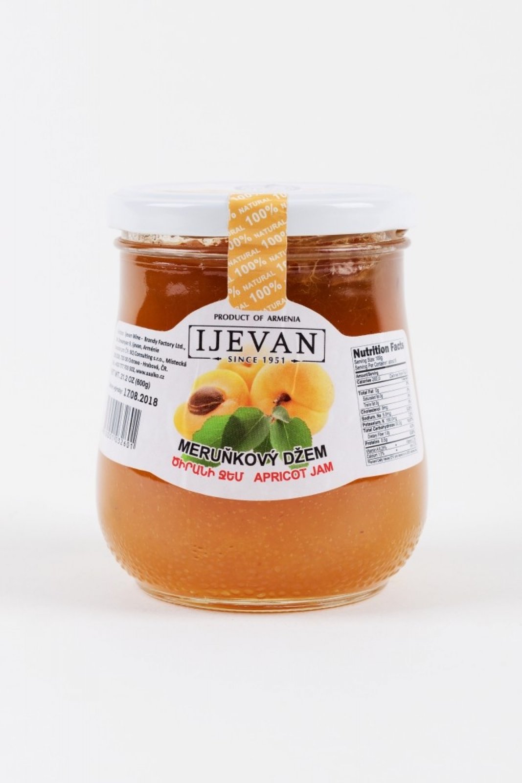 Meruňkový džem Ijevan 600g