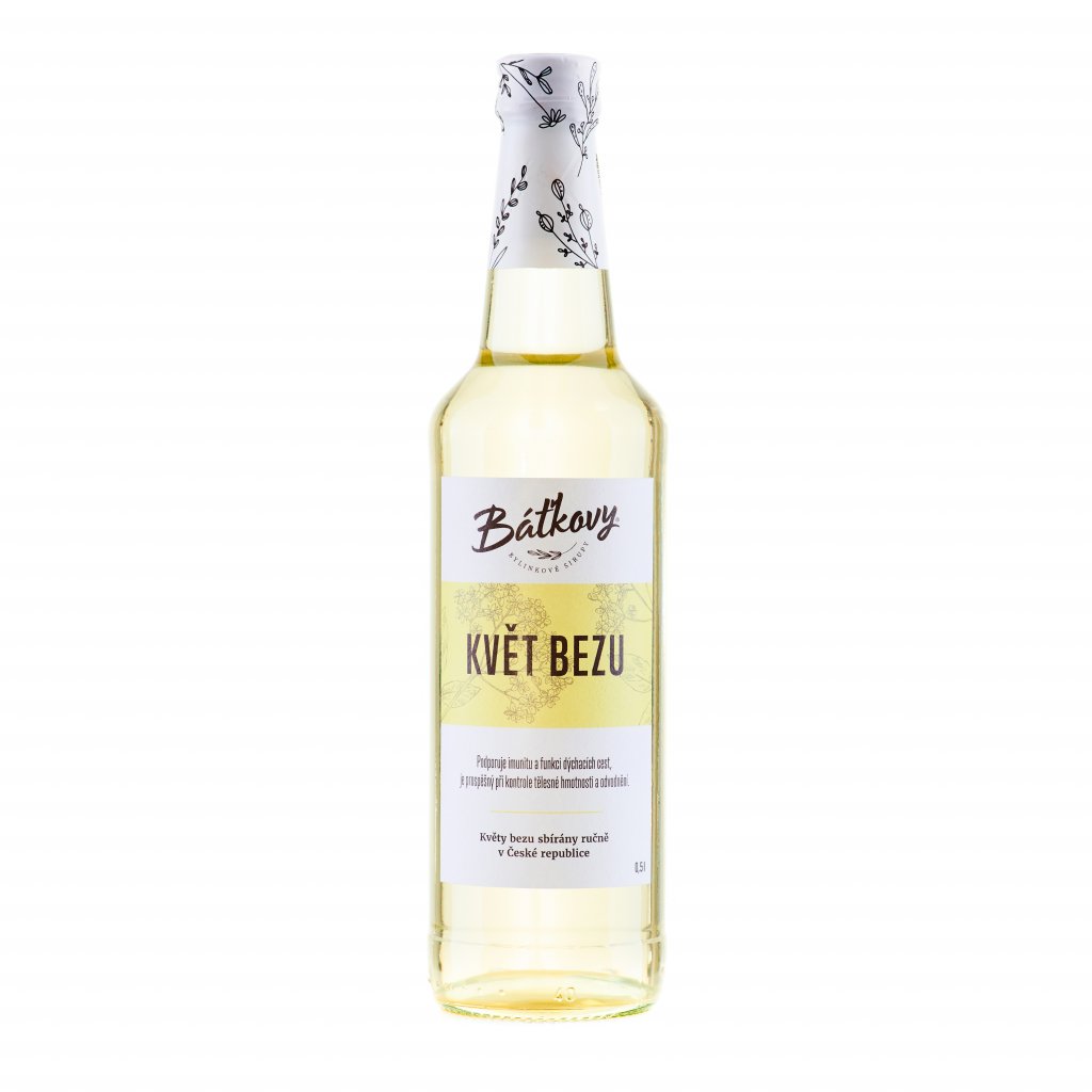 Báťkovy sirupy KVĚT BEZU 0,5 l