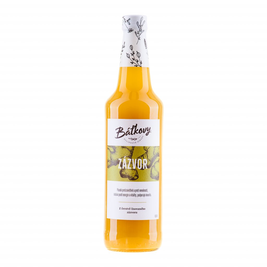 Báťkovy sirupy ZÁZVOR 0,5l