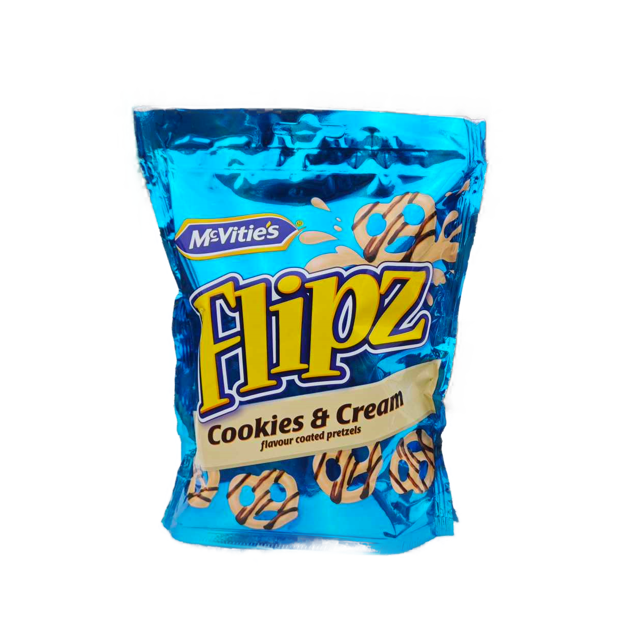 Mcvities flipz pretzel 90g cookies and cream