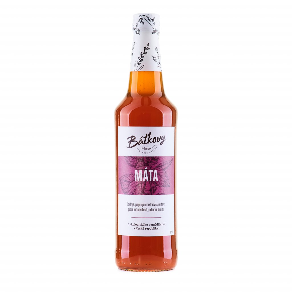Báťkovy sirupy MÁTA 0,5l
