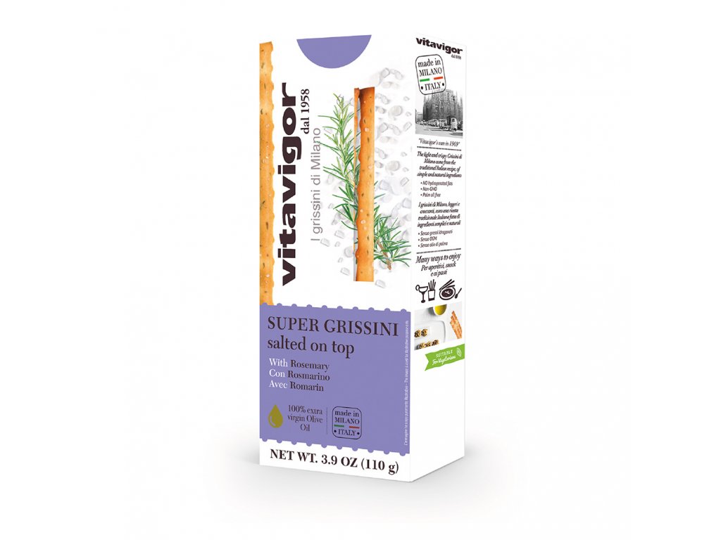 Grissini - solené tyčinky s rozmarýnem 110g