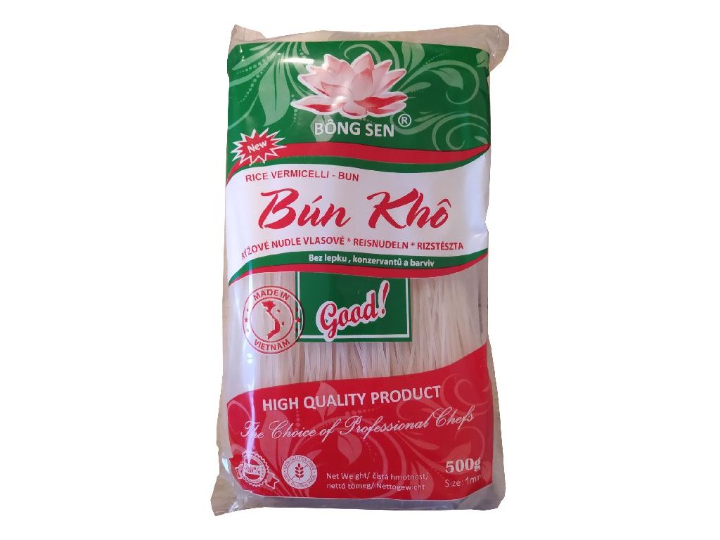 BONG SEN vlasové rýžové nudle 500g