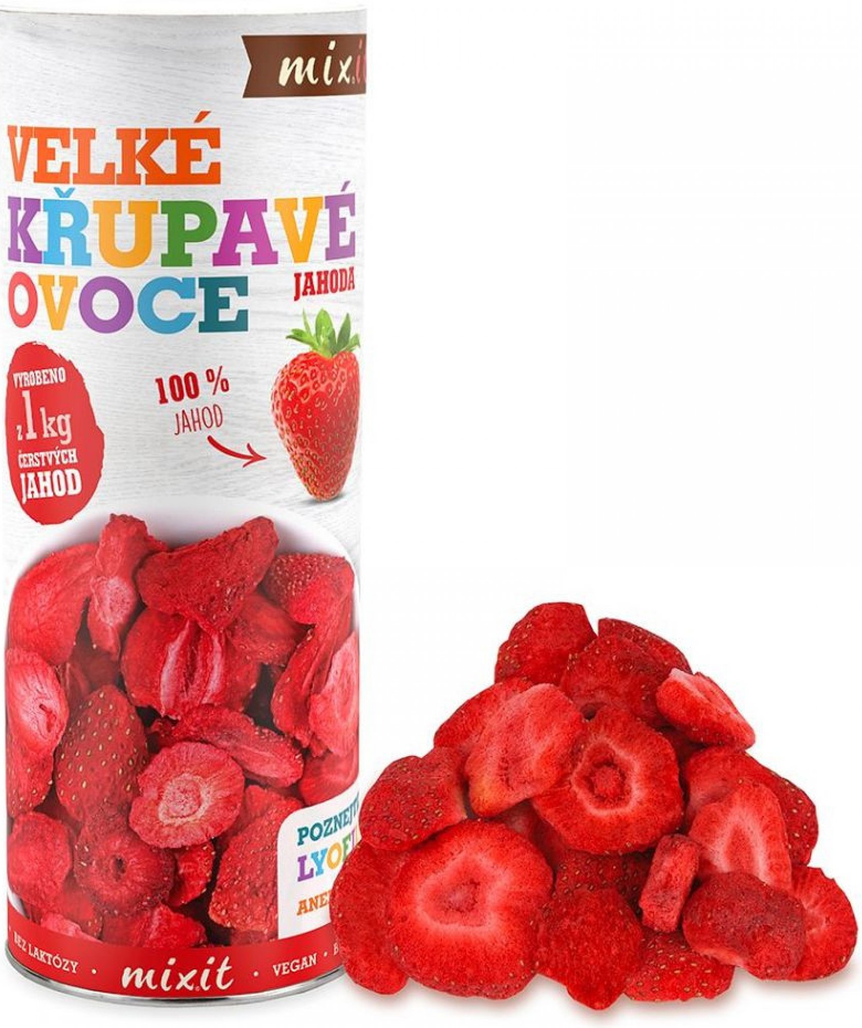 Mixit - Křupavé ovoce jahody 100 g