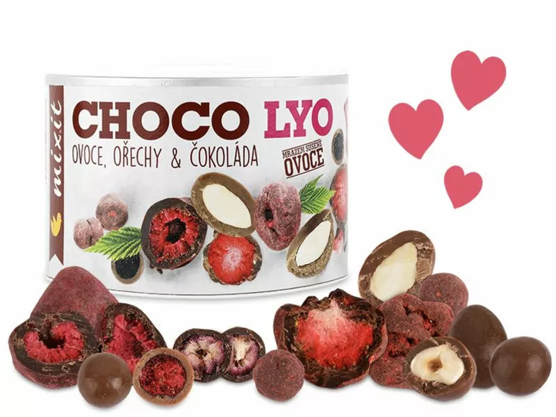 Mixit Křupavé ovoce a ořechy v čokol. 180g