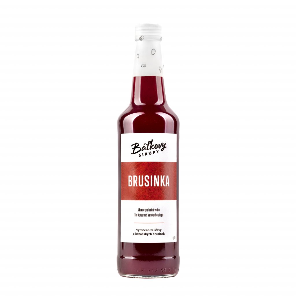 Báťkovy sirupy BRUSINKA 0,5l