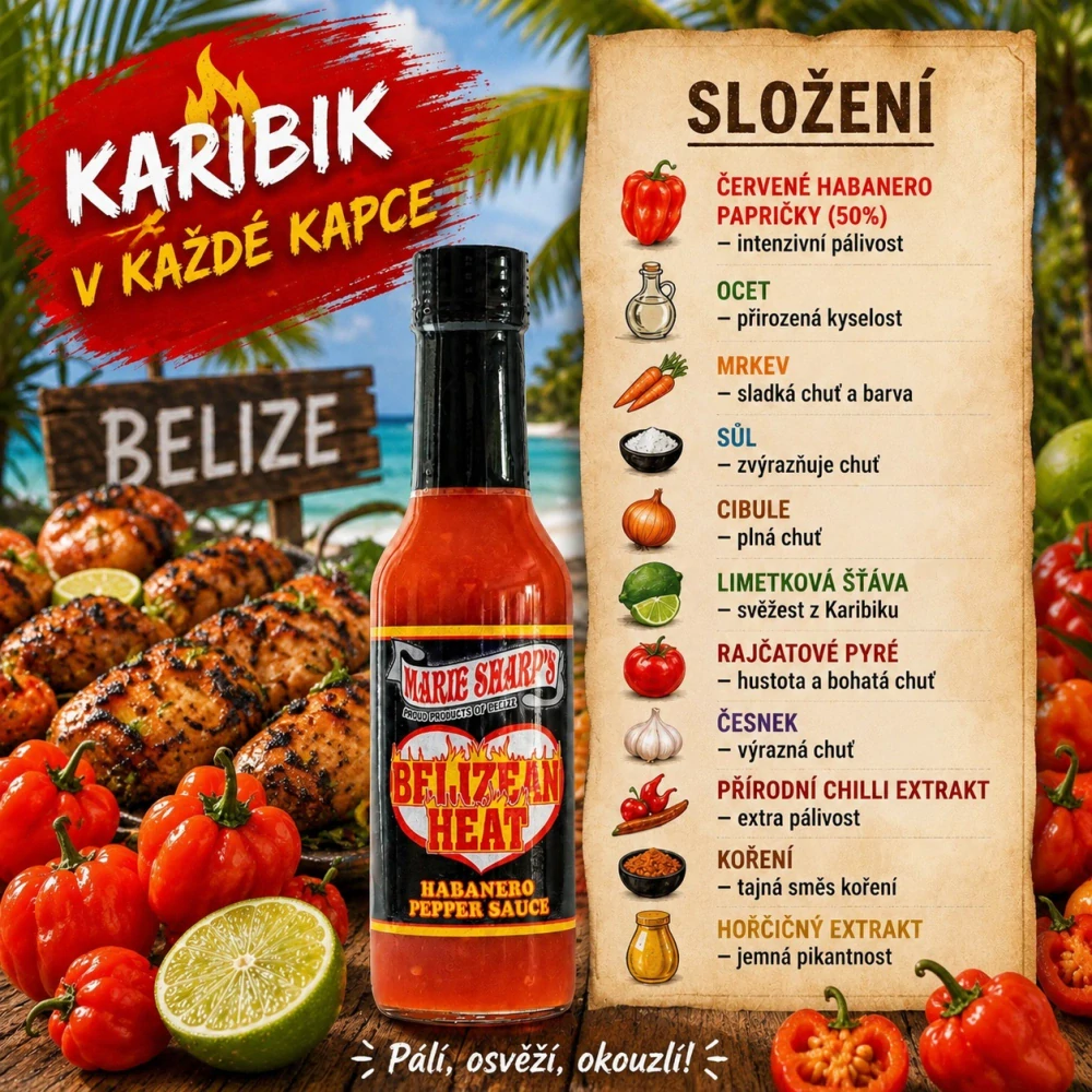 Marie Sharp's Belizean Heat Hot Sauce 148ml