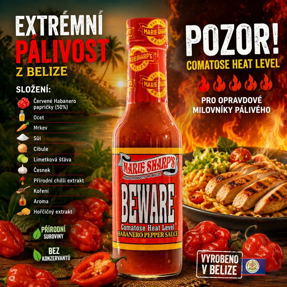 Marie Sharp's Beware Hot Sauce 148ml