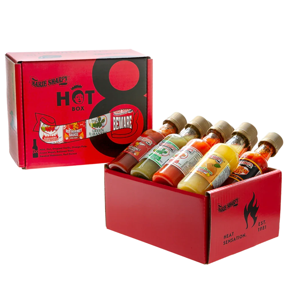 Chilli HOT Box Marie Sharp´s  (dárkový box 8 x 50 ml)