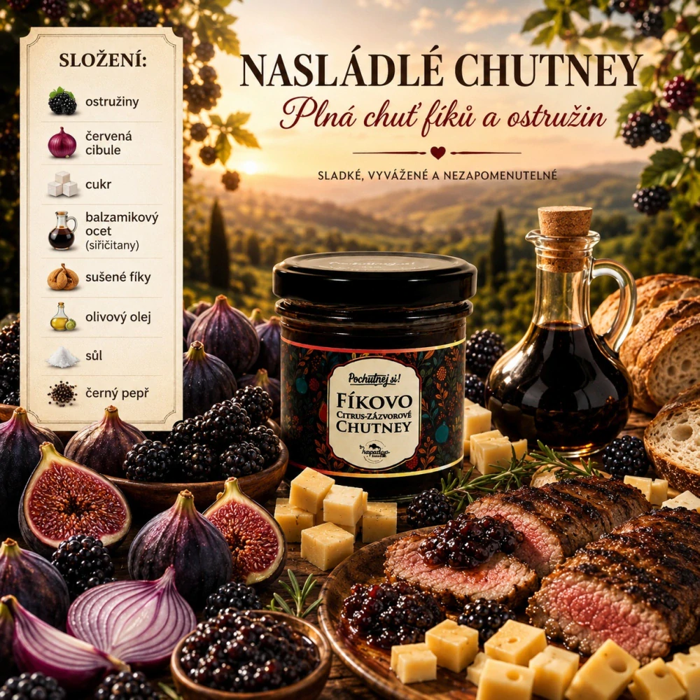 Pochutnej si! Fíkovo ostružinové chutney 150g