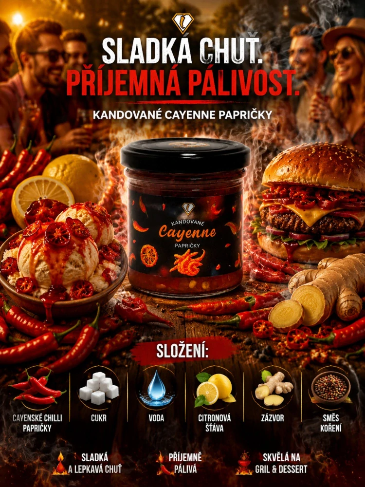 Chilliman Kandované chilli cayenne 150g