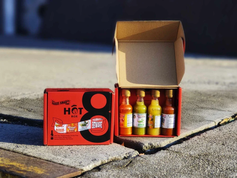 Chilli HOT Box Marie Sharp´s  (dárkový box 8 x 50 ml)