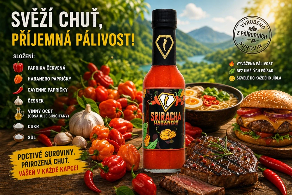 Sriracha Chilliman🌶️🌶️ 🌶️- omáčka 175 ml