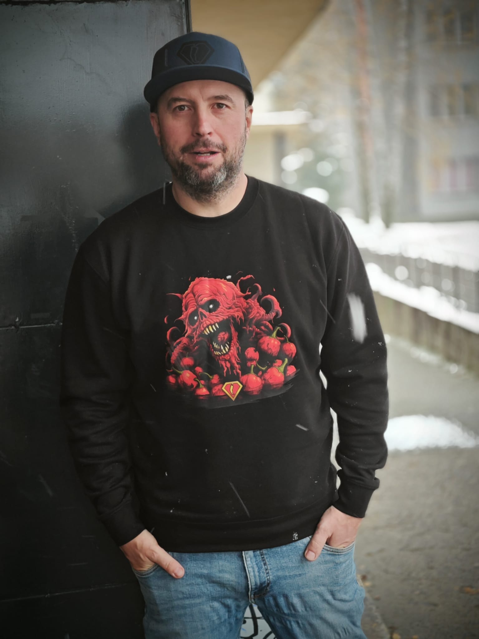 Chilliman mikina Monster černá